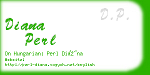 diana perl business card